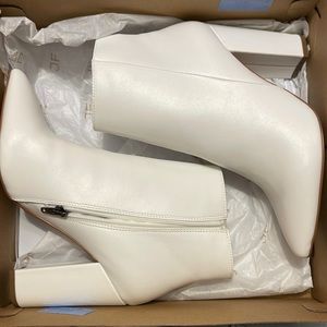 JF white booties